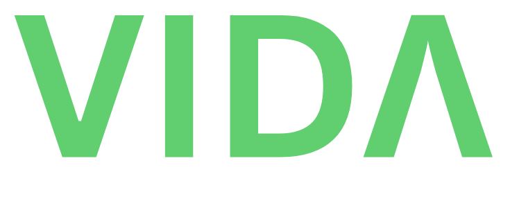 Vida Heating Solutions Logo with white text